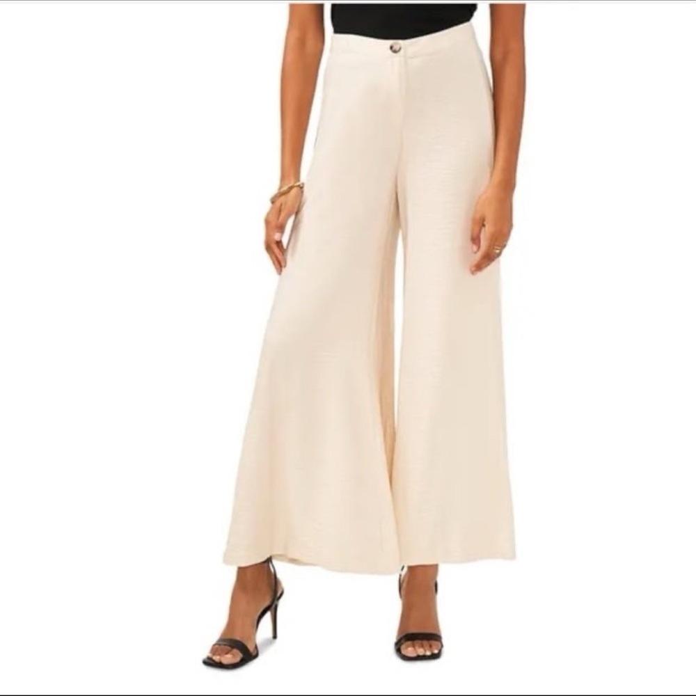 Vince Camuto Ivory Wide-Leg Pants NWT